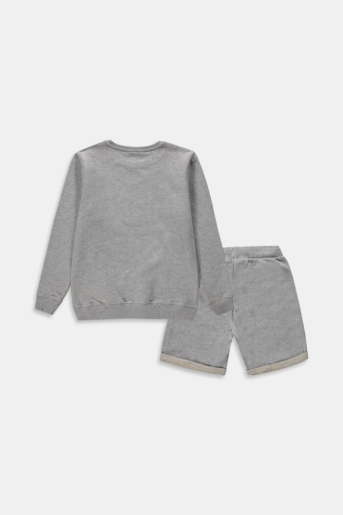 Set: Pullover und Shorts, 100% Baumwolle, PASTEL GREY, detail image number 1