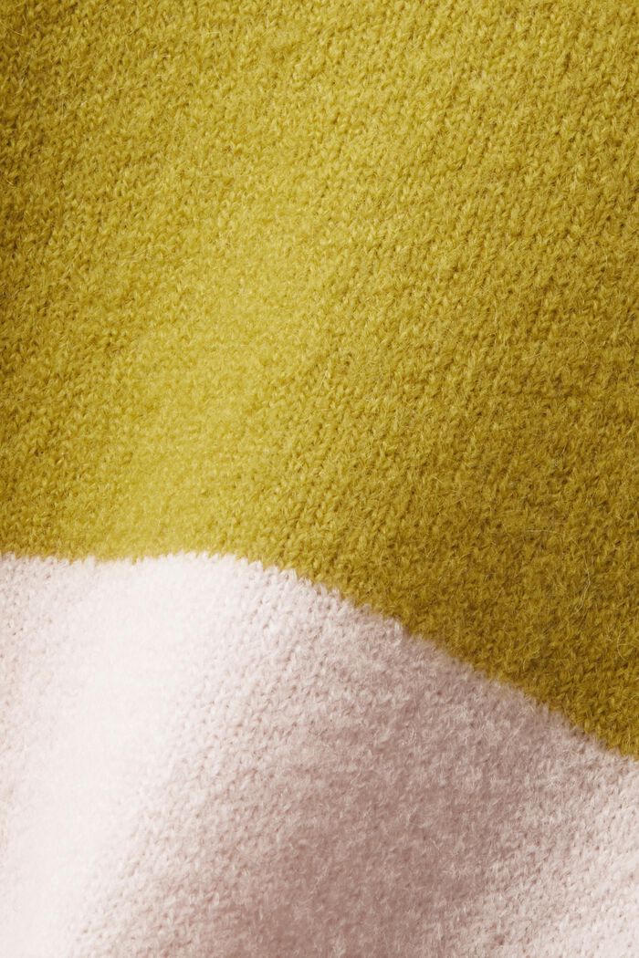 Gestreifter Pullover aus Wollmix, LIGHT PINK, detail image number 6