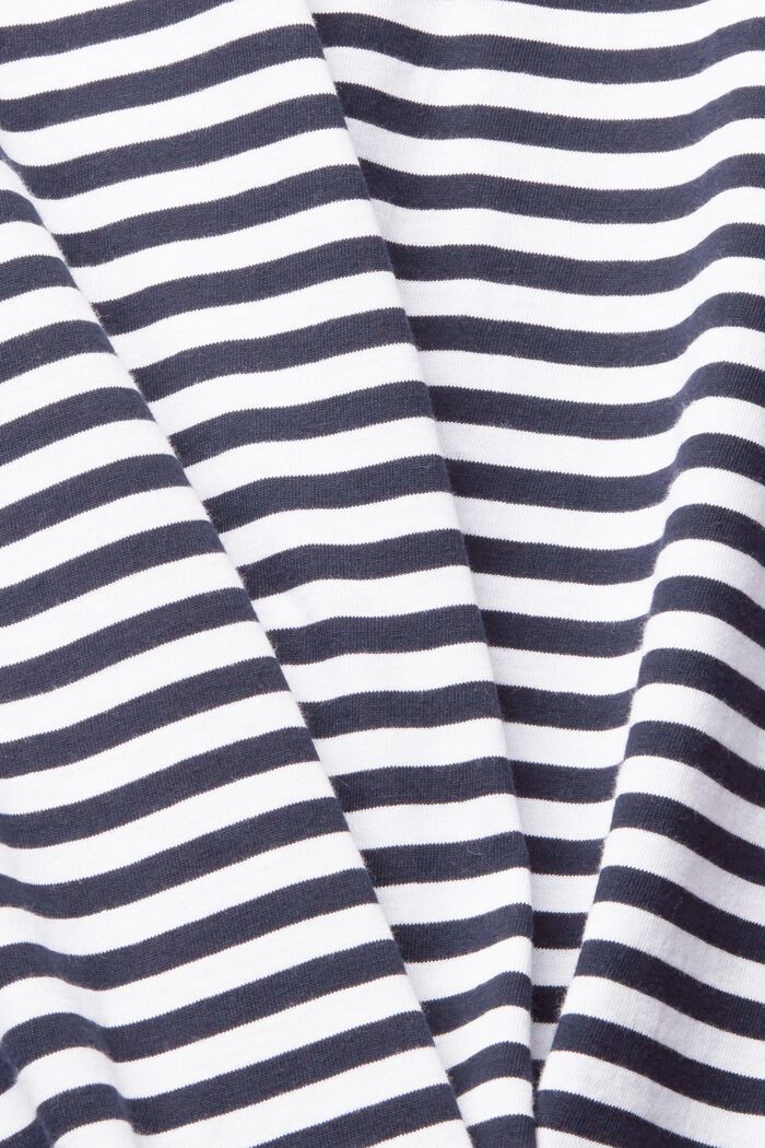 Jersey-T-Shirt mit Streifenmuster, WHITE, detail image number 5
