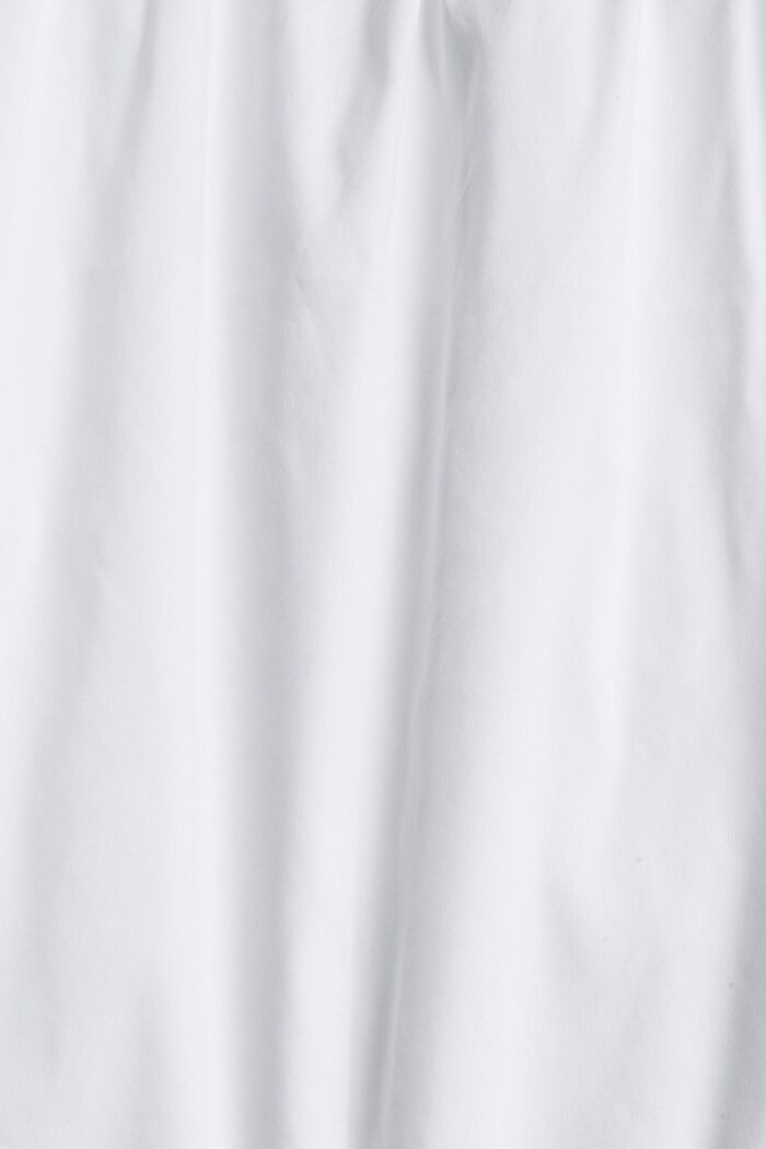 Kurzarm-Bluse mit Karree-Ausschnitt, WHITE, detail image number 4
