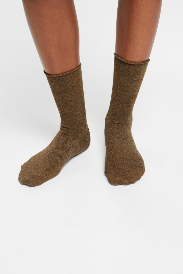 3er-Pack Socken mit Kaschmiranteil, BROWN, detail image number 1