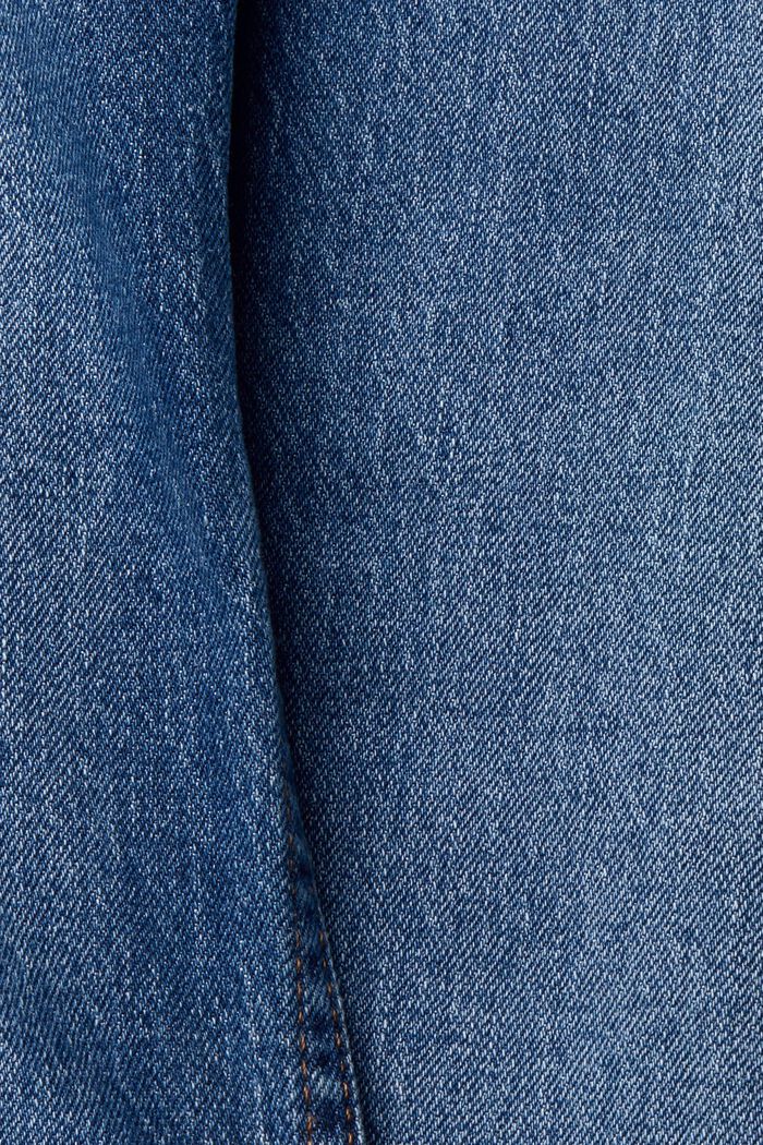Stretch-Jeans mit aufgesetzten Taschen, BLUE MEDIUM WASHED, detail image number 6
