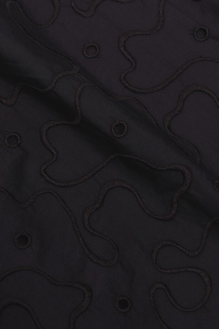Midikleid mit Puffärmeln und Gürtel, BLACK, detail image number 5