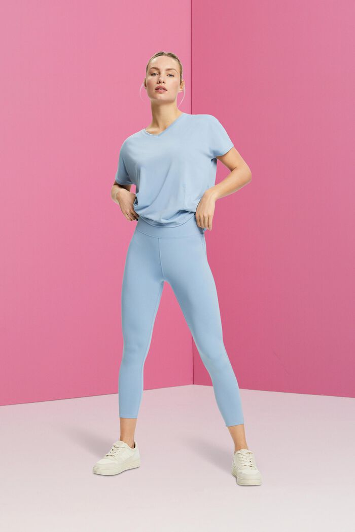 Recycled: Active-Leggings mit E-DRY, PASTEL BLUE, detail image number 1