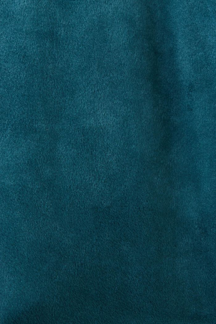 Loungewear-Hose aus Samt, PETROL BLUE, detail image number 4
