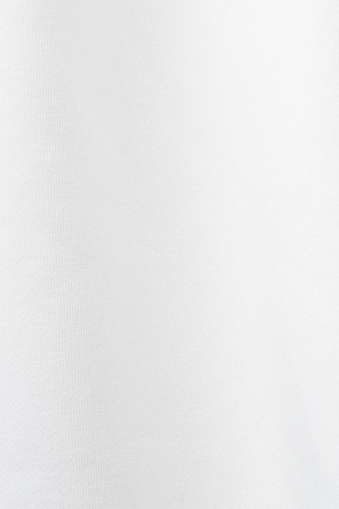 Unisex Fleece-Sweatshirt mit Logo, WHITE, detail image number 5