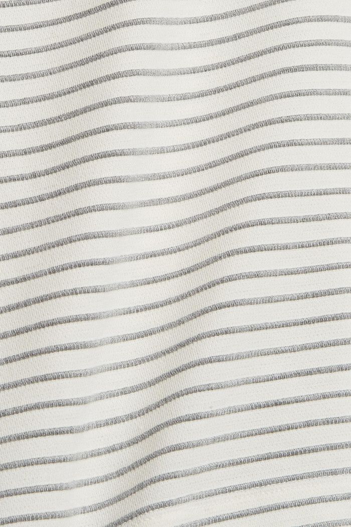 Longsleeve mit 3D-Streifenmuster, OFF WHITE, detail image number 4