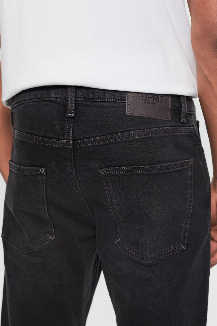 Schmal geschnittene Jeans, BLACK DARK WASHED, detail image number 4