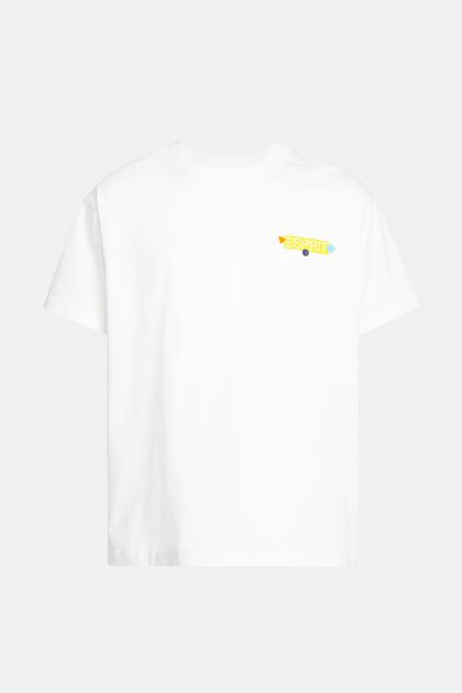 Yagi Archive T-Shirt mit Grafik-Logo, WHITE, overview