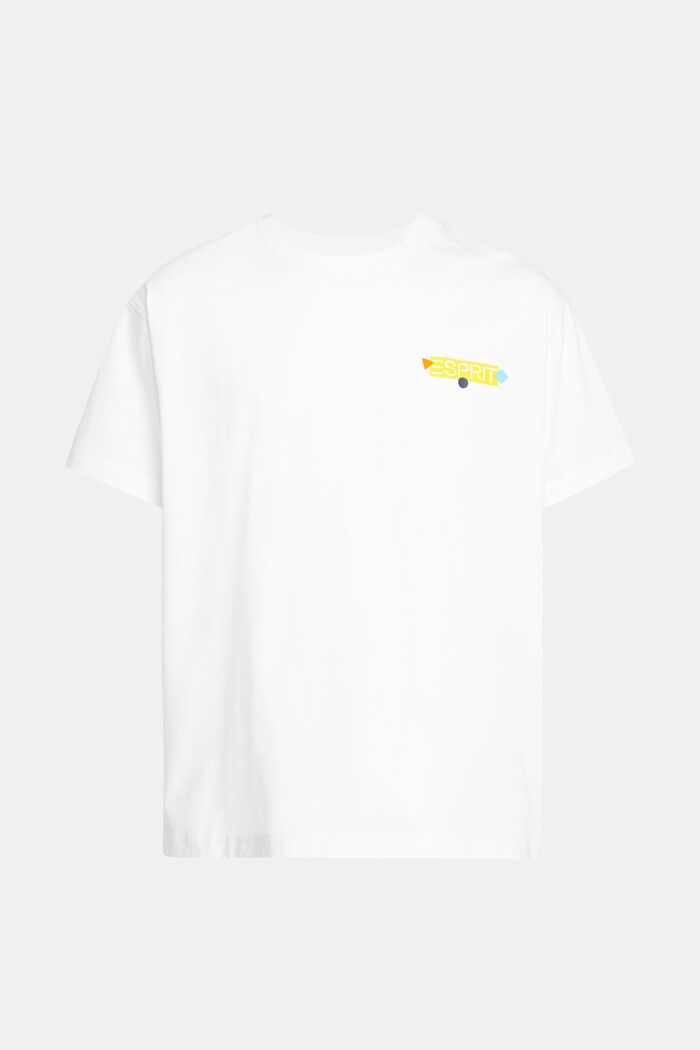 Yagi Archive T-Shirt mit Grafik-Logo, WHITE, detail image number 5