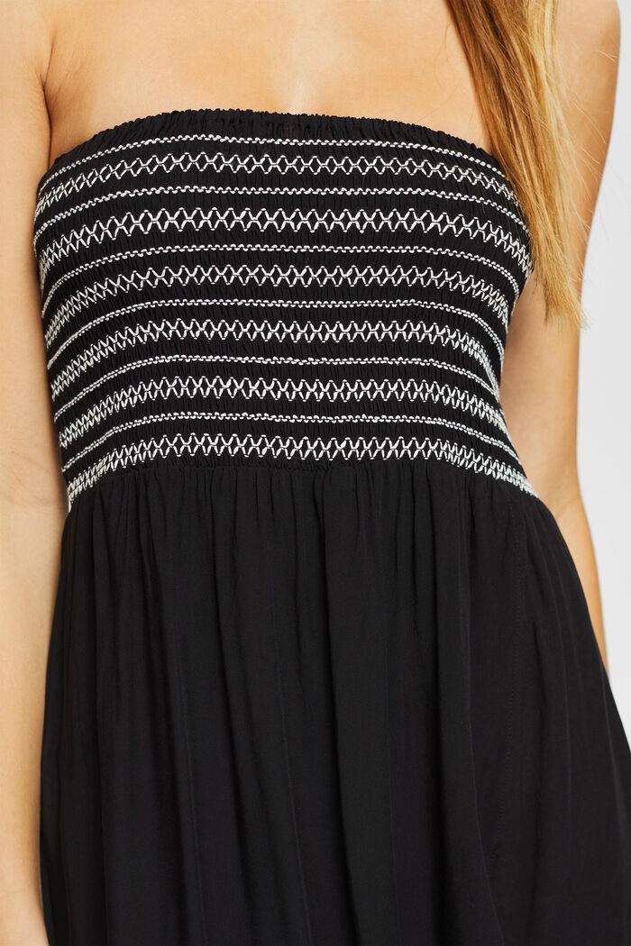 Bandeau-Kleid aus LENZING™ ECOVERO™, BLACK, detail image number 5