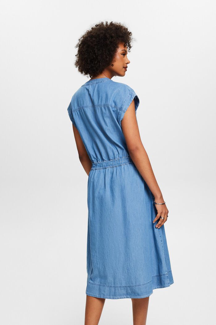 Jeanskleid aus Baumwoll-Chambray, BLUE LIGHT WASHED, detail image number 2