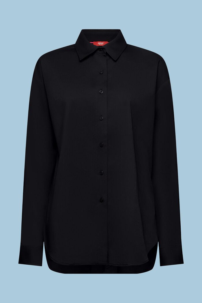 Button-Down-Hemd im Oversize-Look, BLACK, detail image number 7