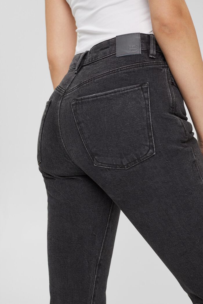 Kernige cropped Jeans aus Bio-Baumwolle, GREY DARK WASHED, detail image number 2