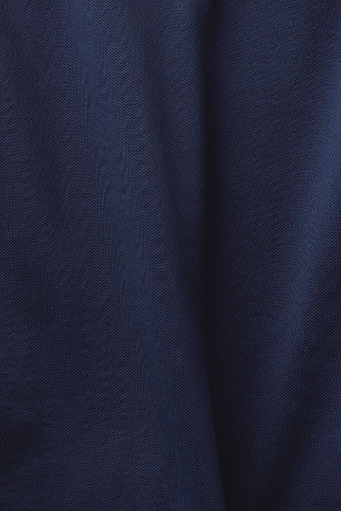 Kurzärmliges Poloshirt aus Baumwolle, NAVY, detail image number 5