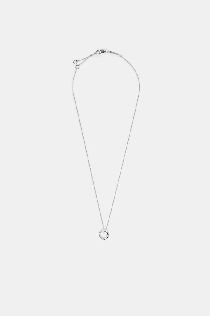Halskette aus Sterlingsilber mit Twist-Anhänger, SILVER, detail image number 0