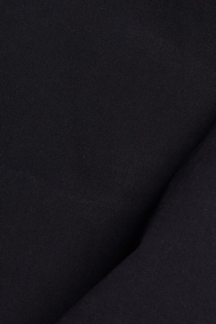 Gerade Chino aus Organic Cotton, BLACK, detail image number 4