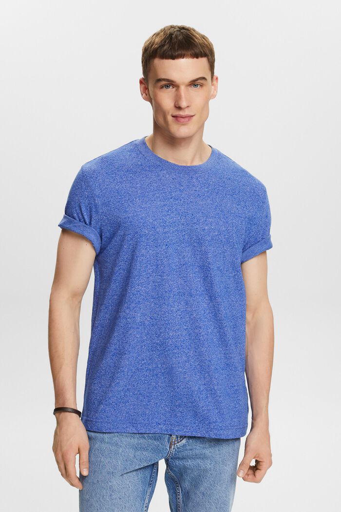 Meliertes T-Shirt, BRIGHT BLUE, detail image number 0
