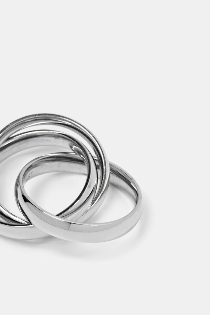 Trio-Ring aus Edelstahl, SILVER, detail image number 1