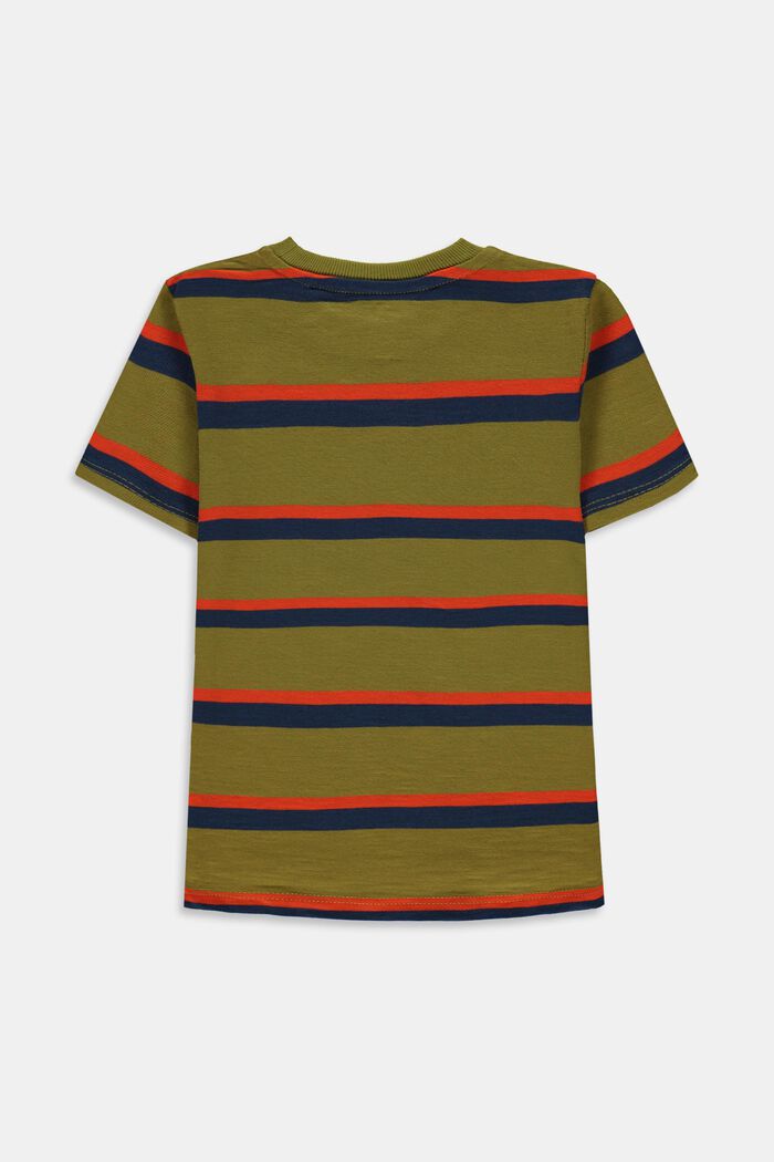 Streifen-T-Shirt aus 100% Baumwolle, KIWI, detail image number 1