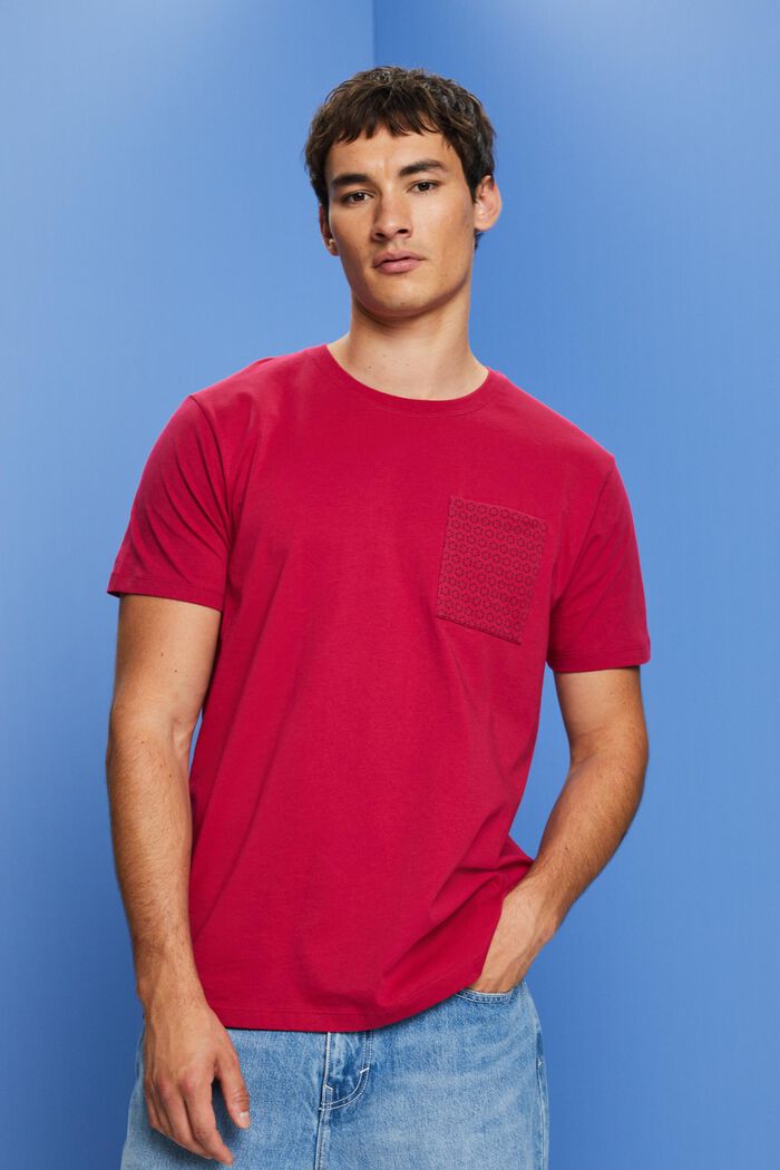 ESPRIT - T-Shirt aus nachhaltiger Baumwolle mit Brusttasche in unserem  Online Shop