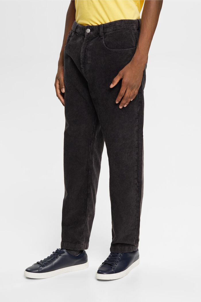 Cordhose Relaxed Fit, BLACK, detail image number 1