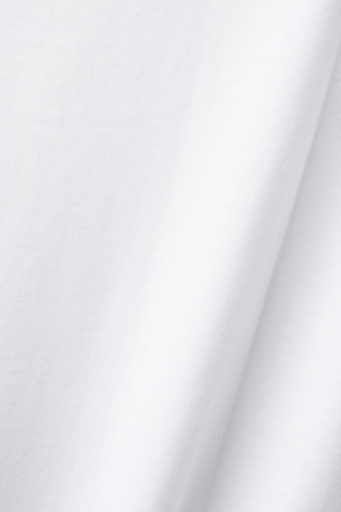 Baumwoll-T-Shirt, WHITE, detail image number 5