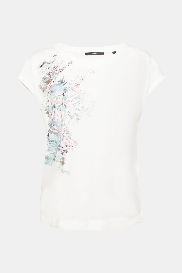 T-Shirt mit Pailletten, LENZING™ ECOVERO™, OFF WHITE, detail image number 5