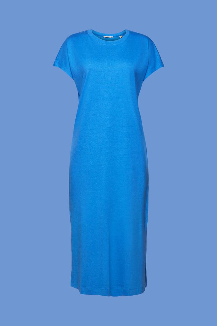 Midi-Kleid aus Jersey, BRIGHT BLUE, detail image number 6