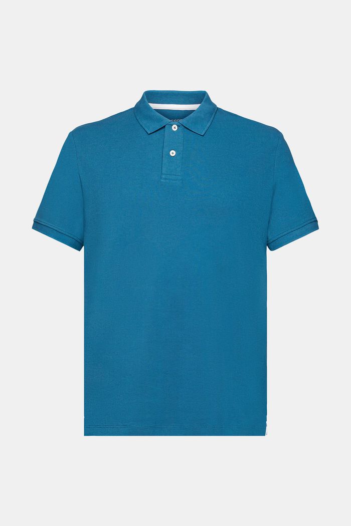 Slim Fit Poloshirt, PETROL BLUE, detail image number 6