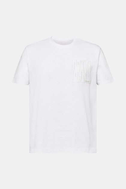 Slub-T-Shirt aus Baumwolle mit Logo