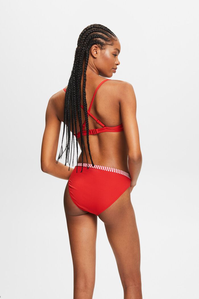 Bikinihose mit mittlerem Bund, DARK RED, detail image number 3
