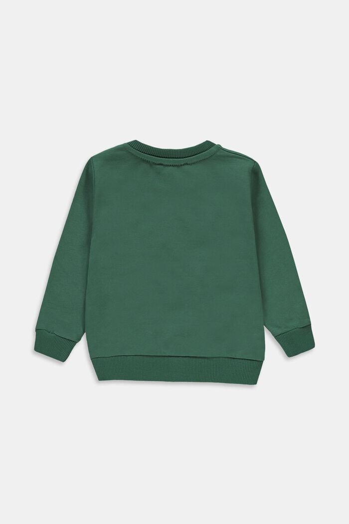 Sweatshirt mit Print, Bio-Baumwolle, BOTTLE GREEN, detail image number 1