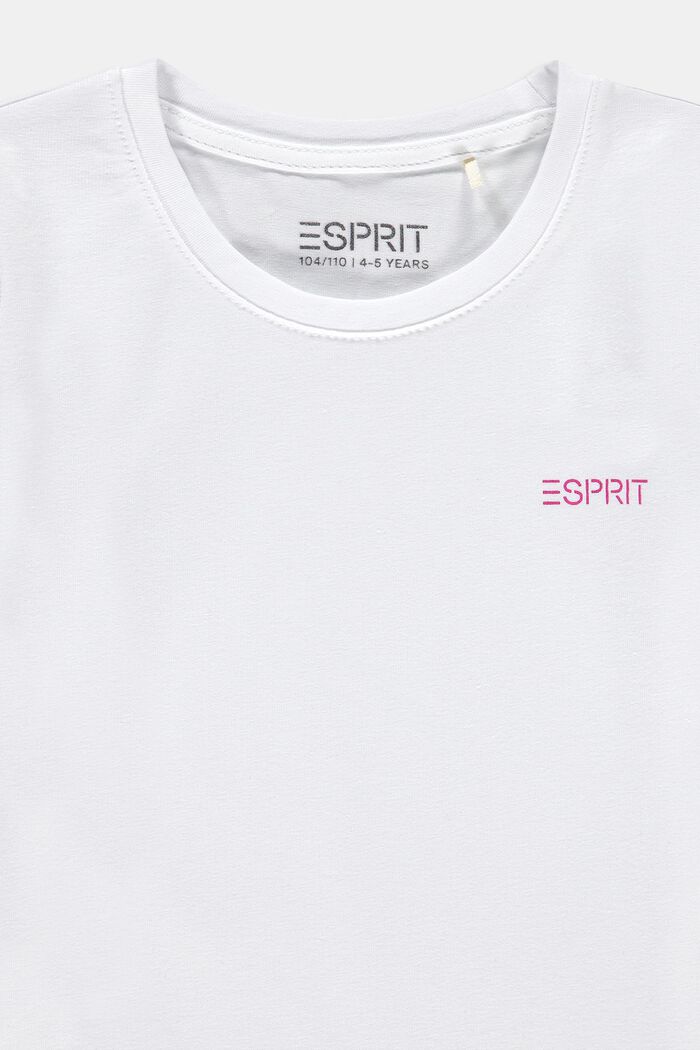 2er-Pack T-Shirts aus Baumwoll-Stretch, WHITE, detail image number 2