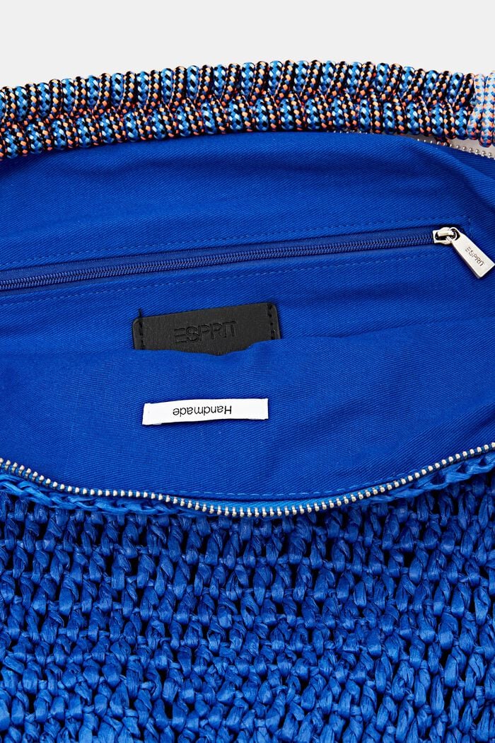 Gehäkelte Hobo Bag, BRIGHT BLUE, detail image number 2