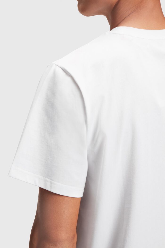 T-Shirt im Flicken-Look, WHITE, detail image number 3