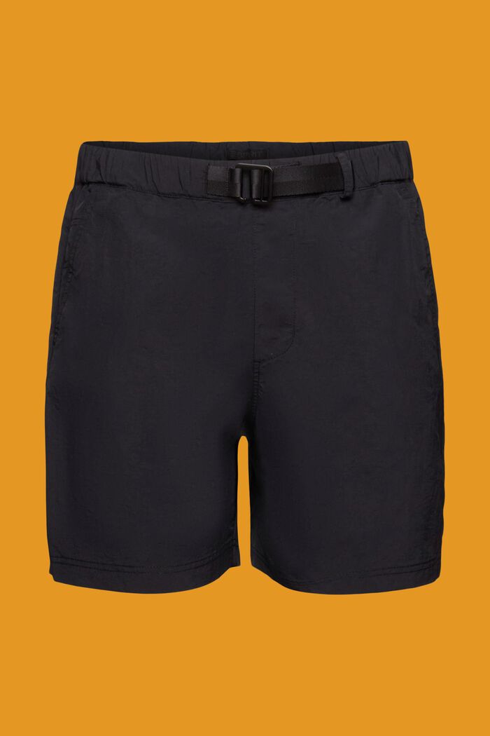 Shorts mit integriertem Gürtel, BLACK, detail image number 7