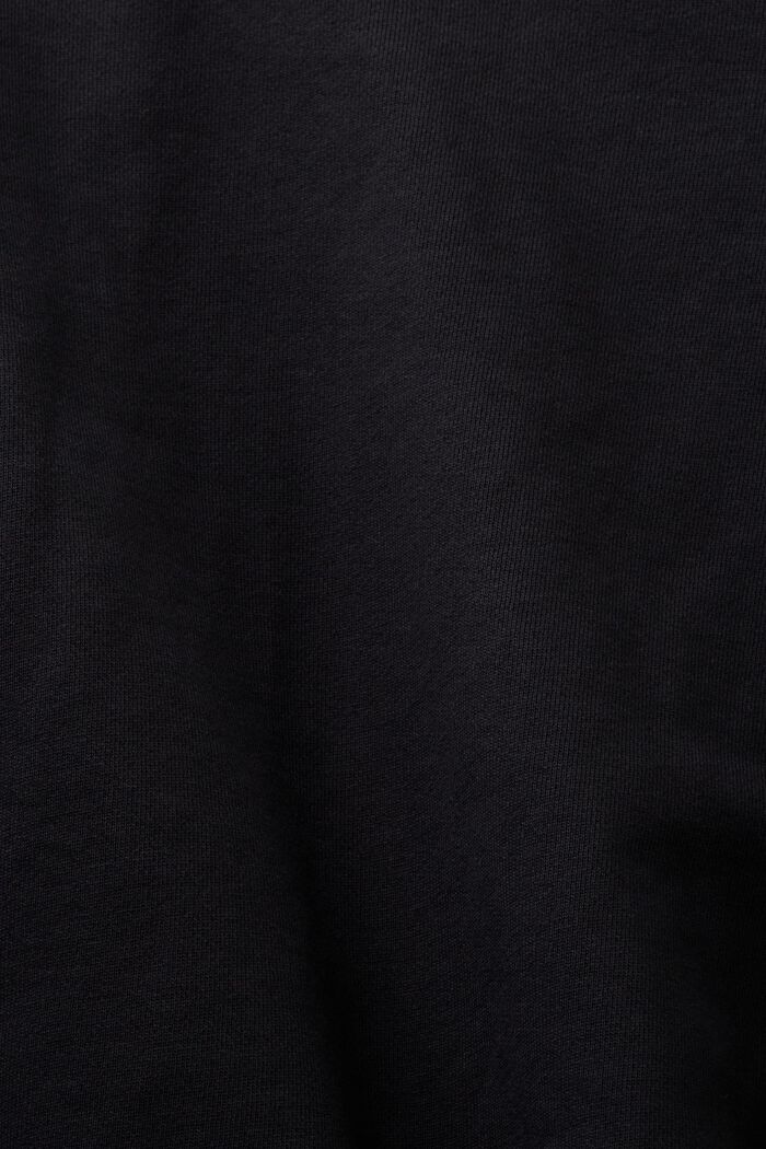 Logo-Sweatshirt in Cropped-Länge, BLACK, detail image number 5