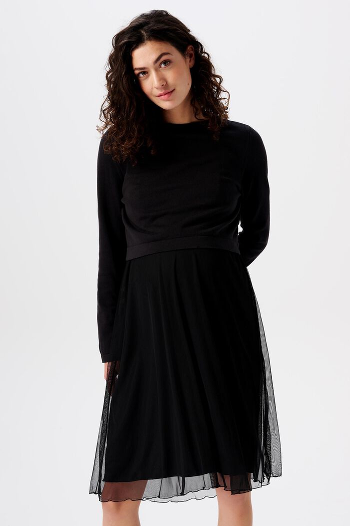 Dresses knitted, BLACK INK, detail image number 0