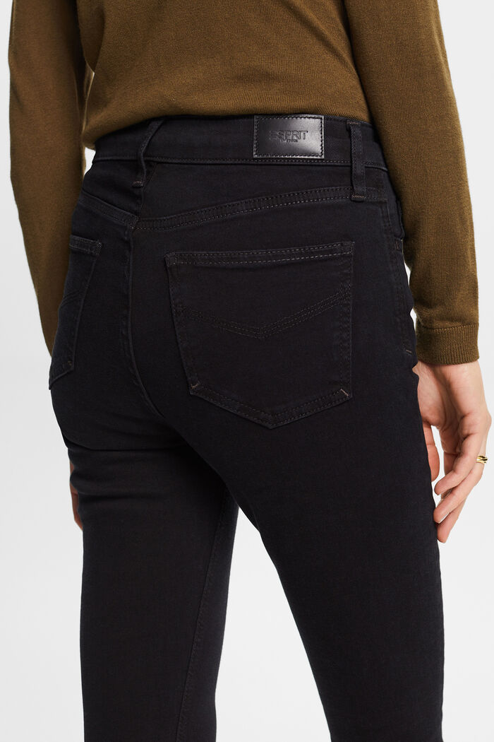 Skinny Jeans mit hohem Bund, BLACK DARK WASHED, detail image number 4