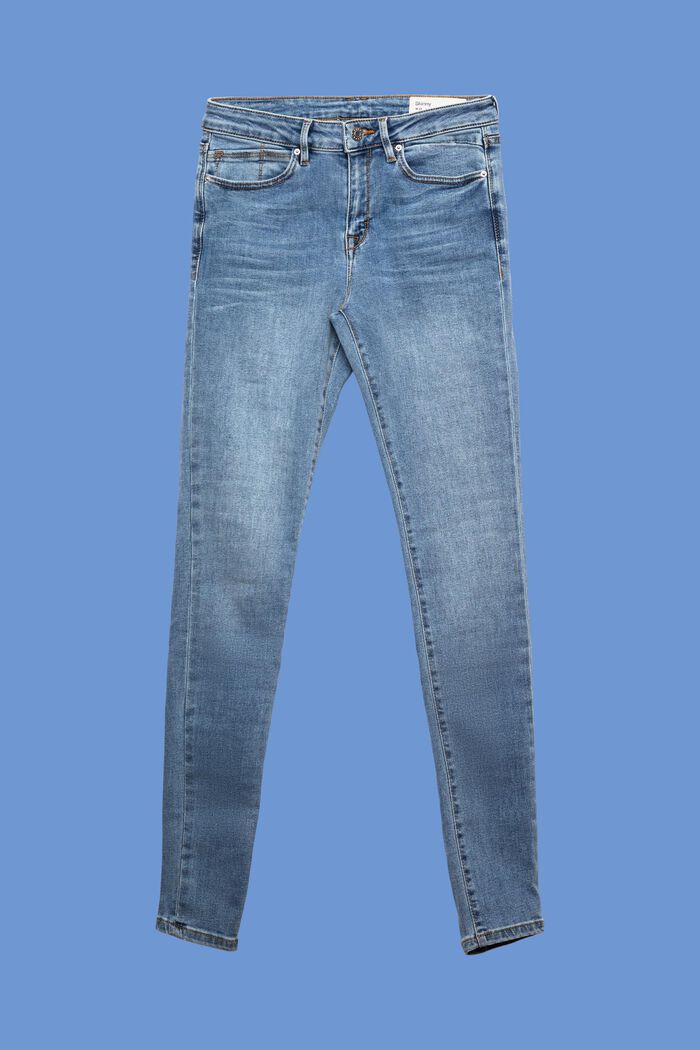 Washed Jeans mit Bio-Baumwolle, BLUE LIGHT WASHED, detail image number 6