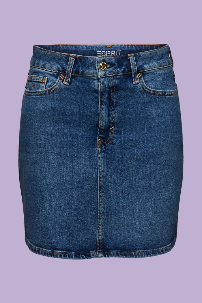 Jeans-Minirock mit Strasssteinen, BLUE MEDIUM WASHED, detail image number 7