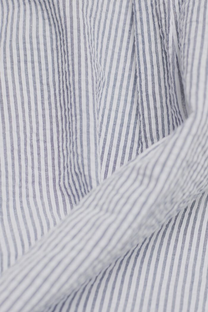 Hemdbluse mit Streifen, 100% Baumwolle, WHITE, detail image number 4