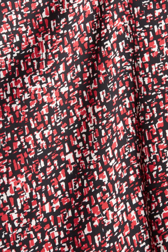 Gemustertes Kleid mit LENZING™ ECOVERO™, RED COLORWAY, detail image number 4