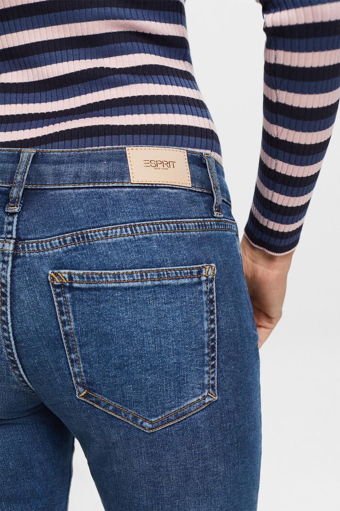 Recycelt: Skinny Jeans mit niedrigem Bund, BLUE MEDIUM WASHED, detail image number 4