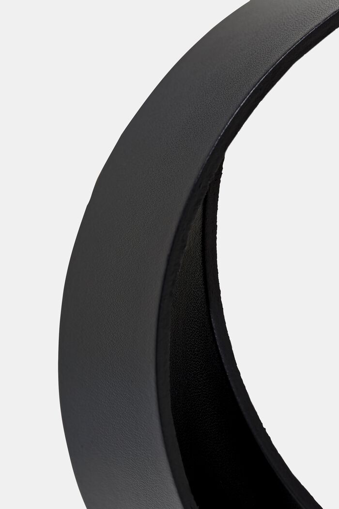 Basic Gürtel aus Glattleder, BLACK, detail image number 1