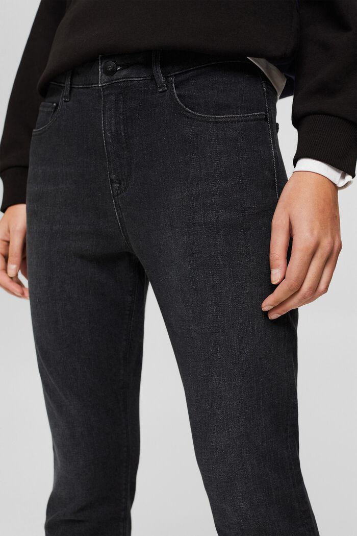 Jeans mit breitem Umschlag, Organic Cotton, GREY DARK WASHED, detail image number 2