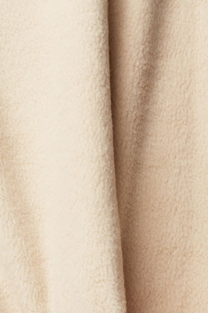 Sweatshirt aus Fleece mit Zipkragen, BEIGE, detail image number 6