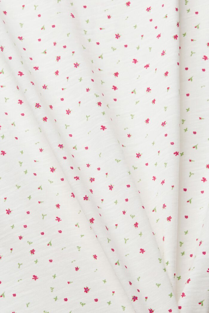 Shirt mit Blumen-Print, OFF WHITE, detail image number 1