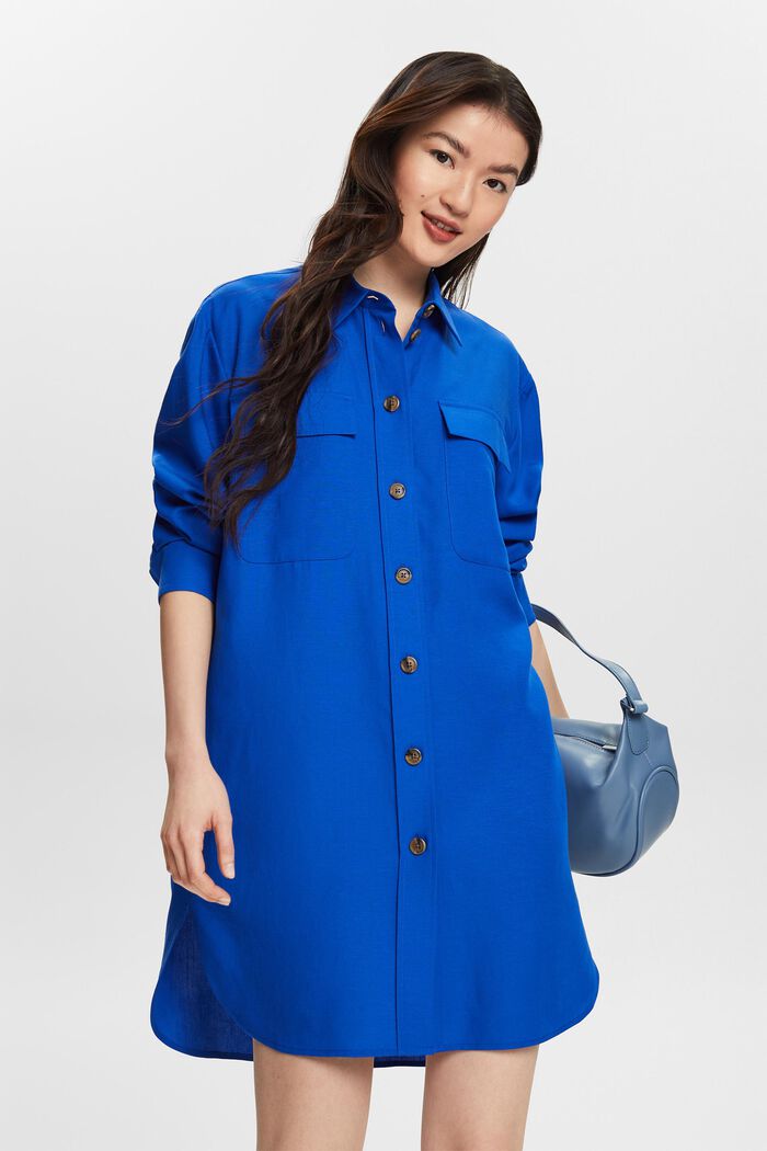 Hemd im Oversize-Look, BRIGHT BLUE, detail image number 0